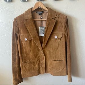 Monterey Bay washable suede jacket, new!
